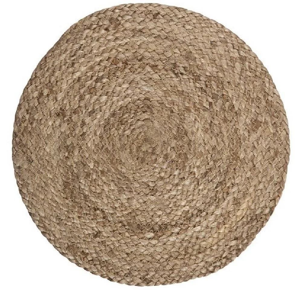 Ib Laursen Tischset Rund Dunkel-Natur Jute - Bild 2