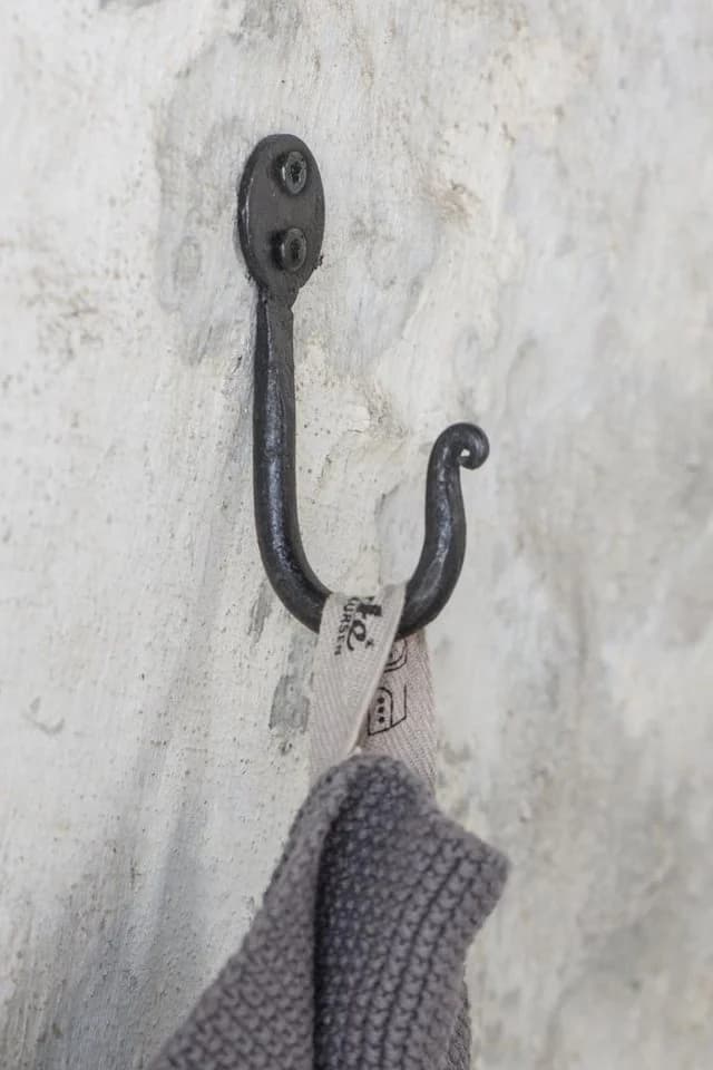 Ib Laursen Wandhaken Schwarz Metall Vintage