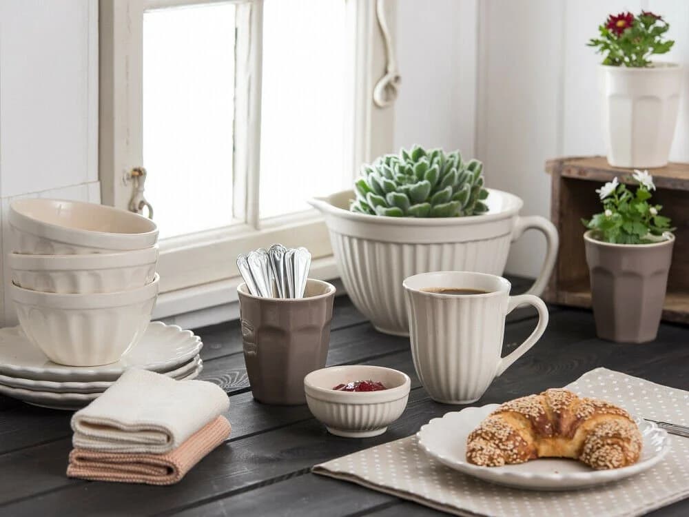 Ib Laursen Kuchenteller Mynte Butter Cream Keramik - Bild 4