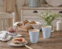 Ib Laursen Café Latte Becher Mynte® Stillwater Hellblau Steingut Bild 3