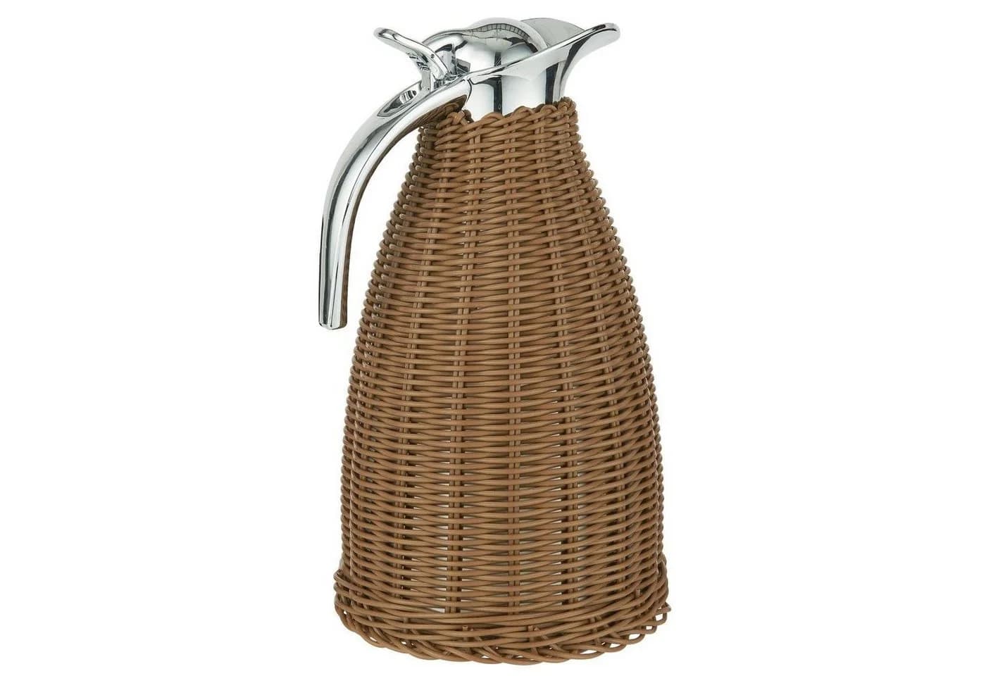 Ib Laursen Isolierkanne 1,5l Edelstahl Polyrattan Braun - Bild 2