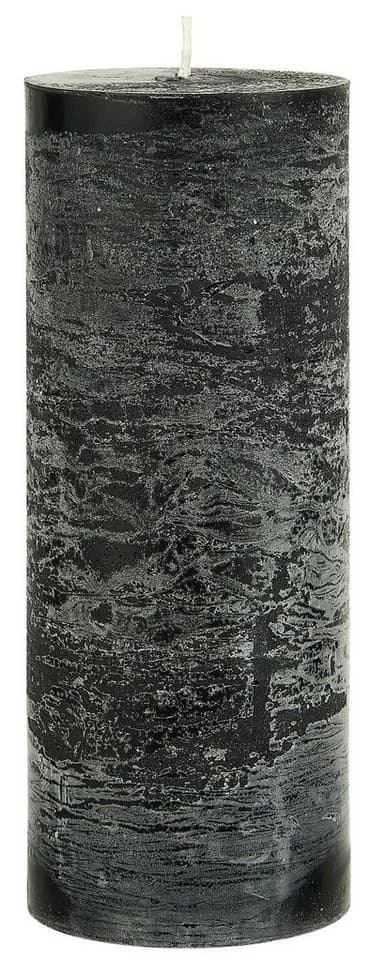 Ib Laursen Rustic-Kerze Stumpenkerze Schwarz Rustikal - Bild 2
