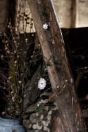 MarieAnn No.25 Herzgirlande Metall antik grau 6 Herzen Bild 1
