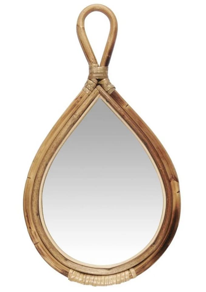 Ib Laursen Handspiegel Oval Bambus 35cm - Bild 2
