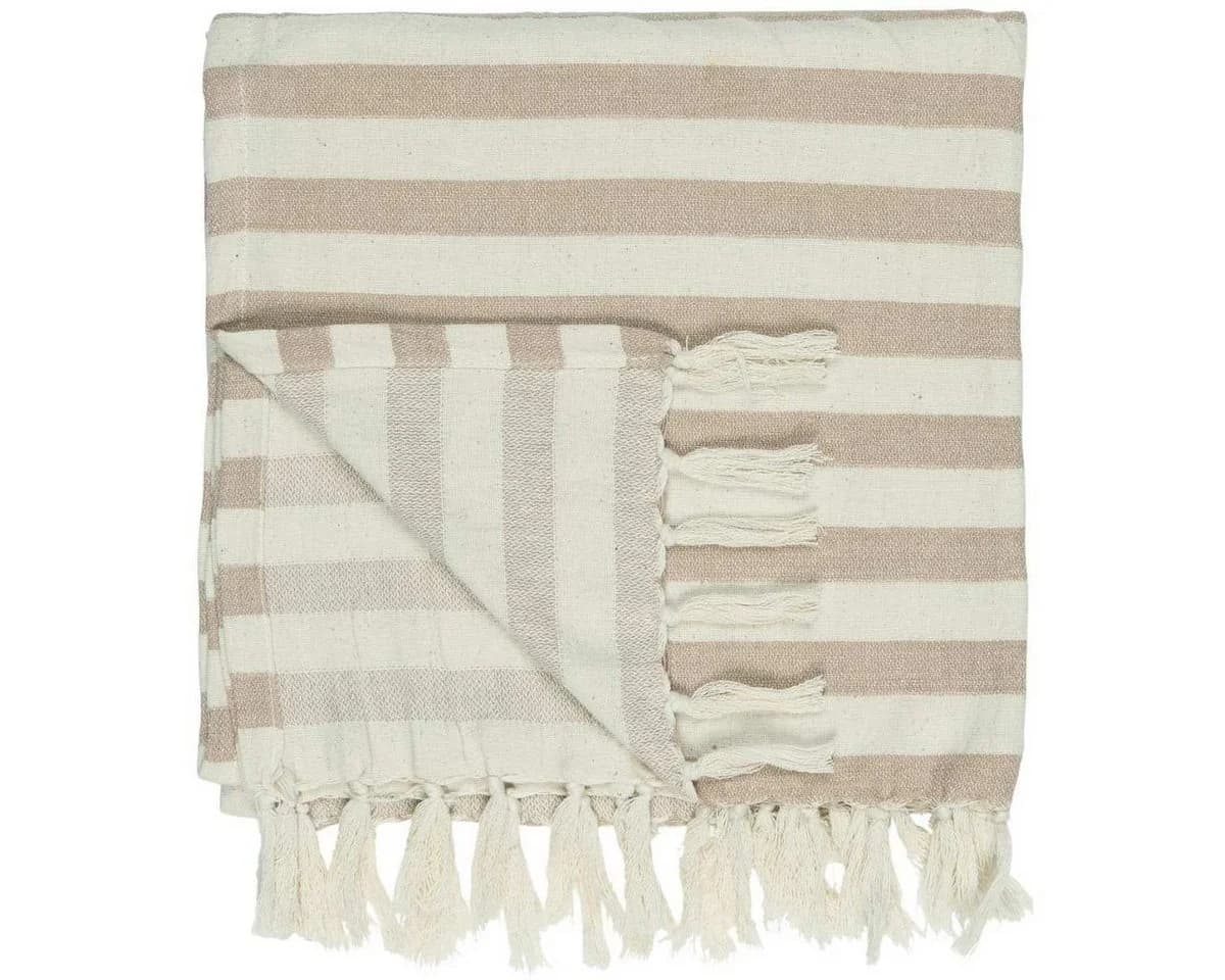 Ib Laursen Hammam Handtuch Rosa Streifen 100x50 cm