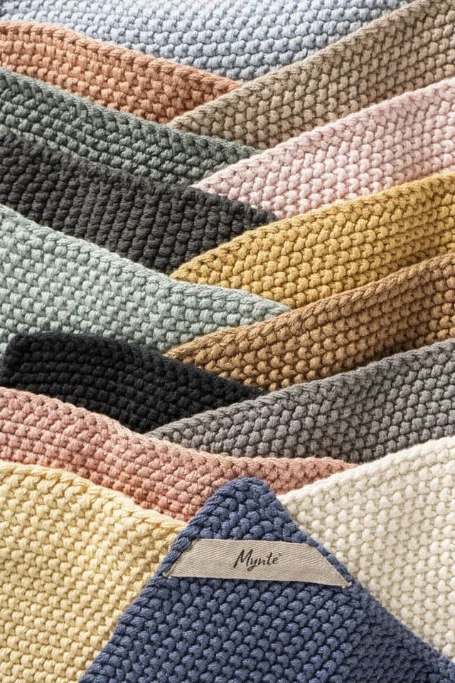 Ib Laursen Topflappen Mynte Honig gestrickt - Bild 4