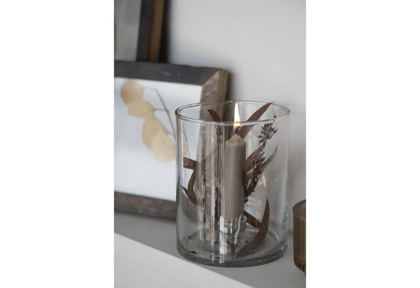 Ib Laursen Kerzenhalter Glas für hohe Stabkerze