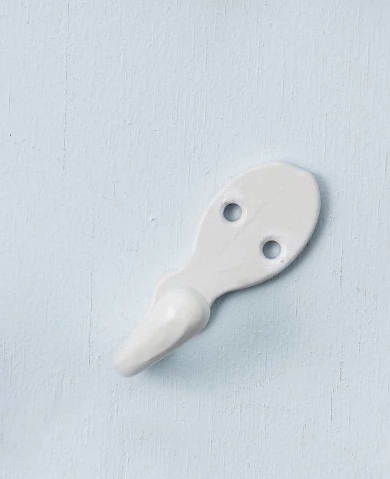 Ib Laursen Wandhaken Weiß Vintage Metall
