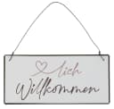 Ib Laursen Metallschild Herzlich Willkommen Bild 2