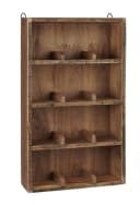Ib Laursen Wandregal Unika 12 Fächer Braun Holz Bild 2