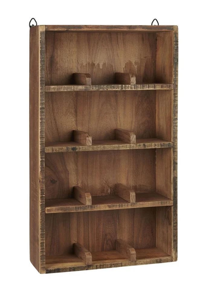 Ib Laursen Wandregal Unika 12 Fächer Braun Holz - Bild 2