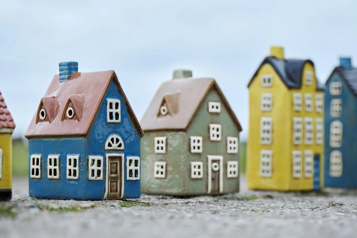 Ib Laursen Teelichthaus Nyhavn Keramik Blau Braun - Bild 4