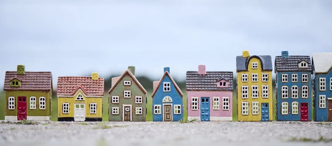 Ib Laursen Teelichthaus Nyhavn Keramik Blau Braun - Bild 5