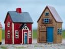 Ib Laursen Teelichthalter Visby Keramik Rot Braun Cremefarben Blau Bild 3