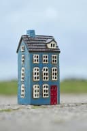 Ib Laursen Teelichthaus Keramik Blau My Home Town Bild 1