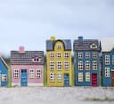 Ib Laursen Teelichthaus Keramik Blau My Home Town Bild 3