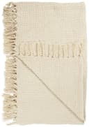 Ib Laursen Wohndecke Waffelmuster Creme 100% Baumwolle Bild 2