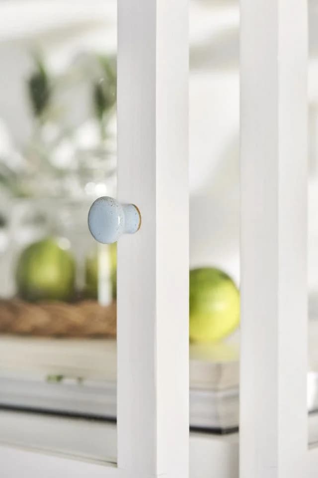 Ib Laursen Möbelgriff Keramik Staubig Blau