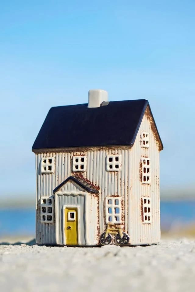 Ib Laursen Teelichthaus Visby Grau Keramik - Bild 2