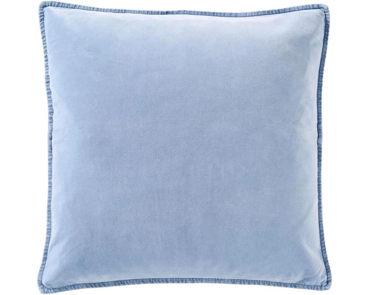 Ib Laursen Kissenbezug Velours Samt 52x52 cm Cornflower Blau - Bild 2