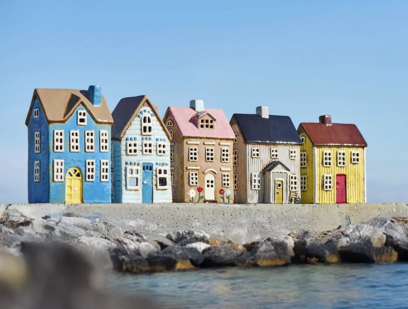 Ib Laursen Teelichthalter Nyhavn Mehrfarbig Keramik - Bild 4