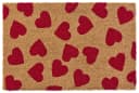 Ib Laursen Fußmatte Rote Herzen Kokos PVC Bild 2