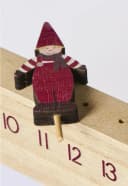 Ib Laursen Adventskalender Holz Wichtel 50cm Bild 4