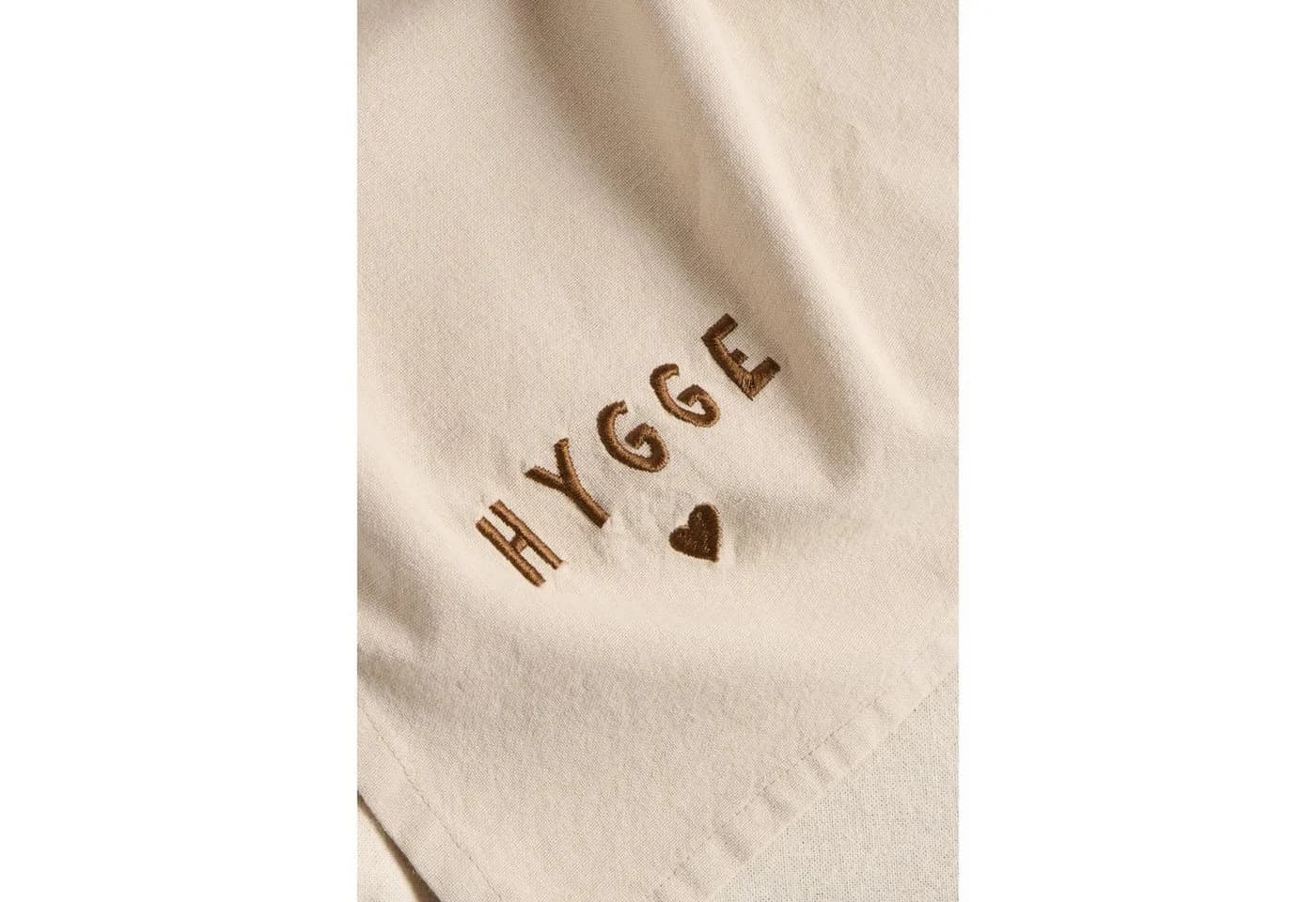 Ib Laursen Geschirrtuch Tradition Hygge Braun 50x70cm