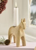 Ib Laursen Kerzenhalter Pferd Holz Natur Bild 1