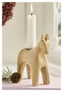 Ib Laursen Kerzenhalter Pferd Holz Natur Bild 2