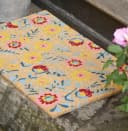 Ib Laursen Fußmatte Blumen 45x75cm Kokos PVC Bild 1