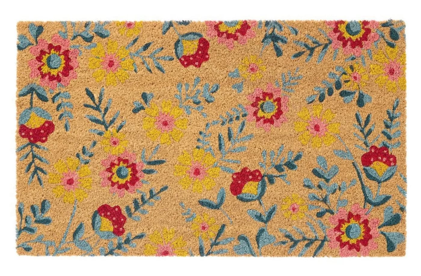 Ib Laursen Fußmatte Blumen 45x75cm Kokos PVC - Bild 2