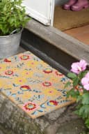 Ib Laursen Fußmatte Blumen 45x75cm Kokos PVC Bild 3