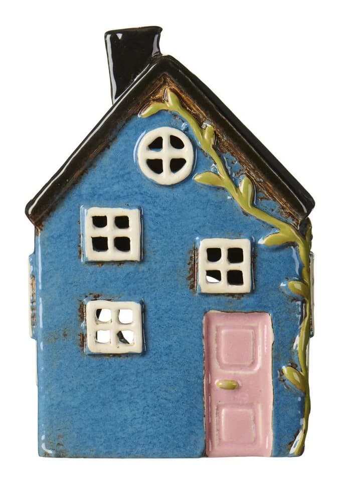 Ib Laursen Teelichthaus Nyhavn Keramik Blau/Rosa - Bild 2
