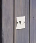 Ib Laursen WC Schild Toilettenschild Kloschild Türschild Emaille Bild 1