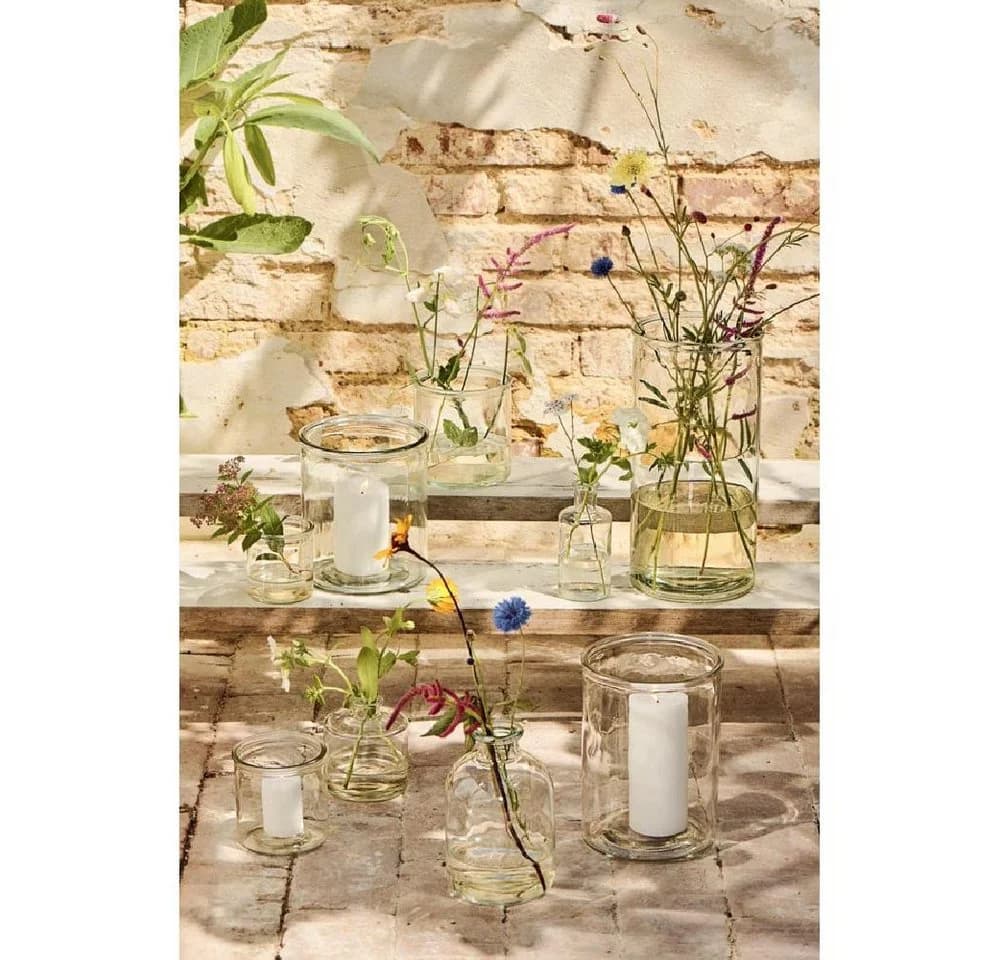 Ib Laursen Blumenvase Anna Transparent Glas 10cm - Bild 4