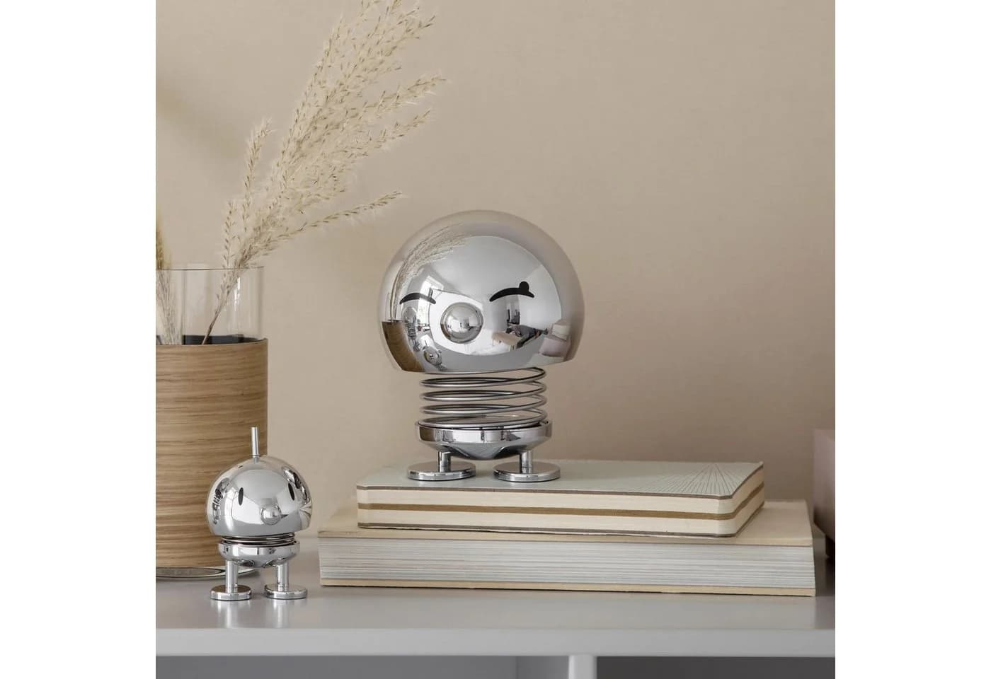 HOPTIMIST Dekofigur Bumble S Chrome Silber