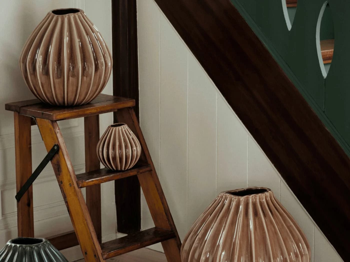 Broste Copenhagen Wide Vase Fawn Braun Dekovase