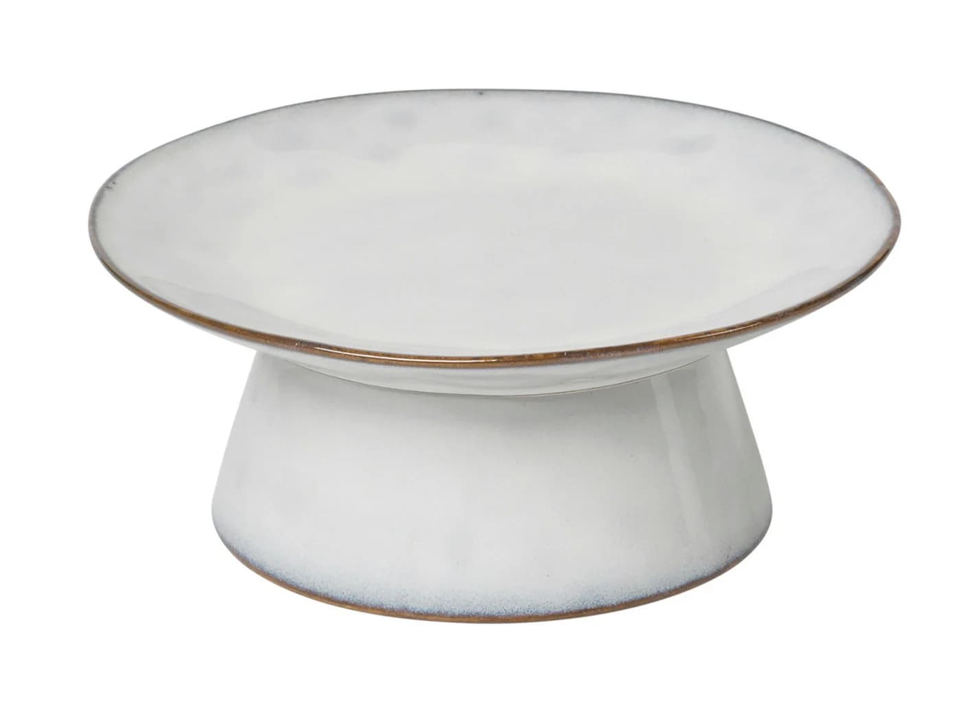 Broste Copenhagen Tortenplatte NORDIC SAND Beige Steingut - Bild 2
