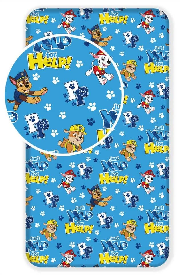 PAW PATROL Spannbettlaken 90x200 cm Baumwolle Renforcé Kinder - Bild 2