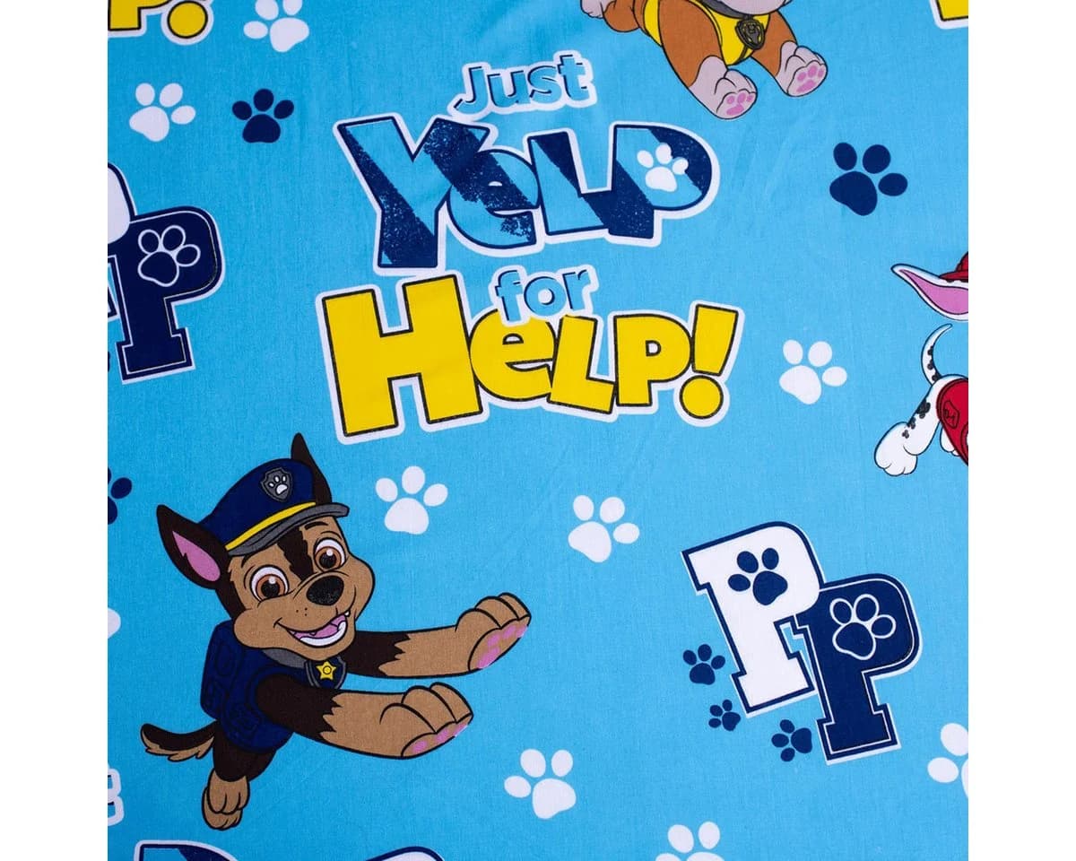 PAW PATROL Spannbettlaken 90x200 cm Baumwolle Renforcé Kinder - Bild 3