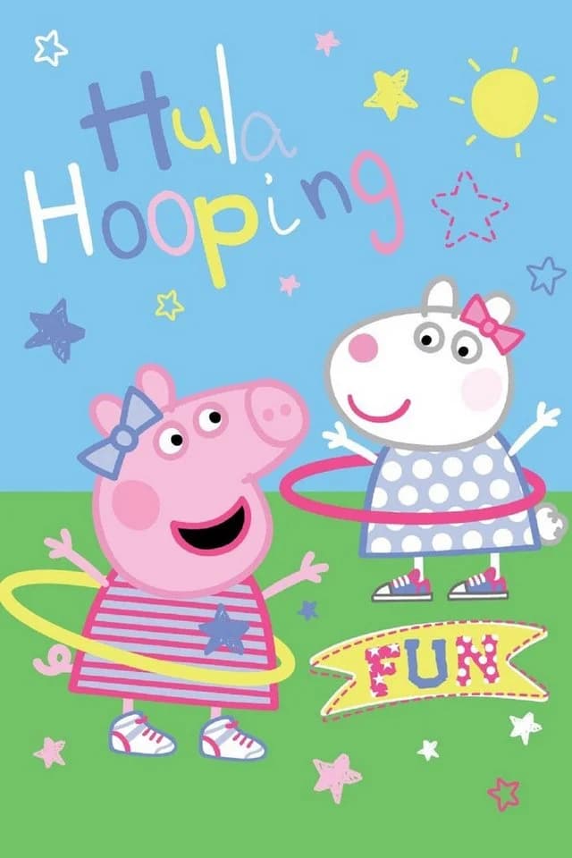 Peppa Pig Wohndecke Fleece-Decke 100x150 cm Kuscheldecke Polyester - Bild 2