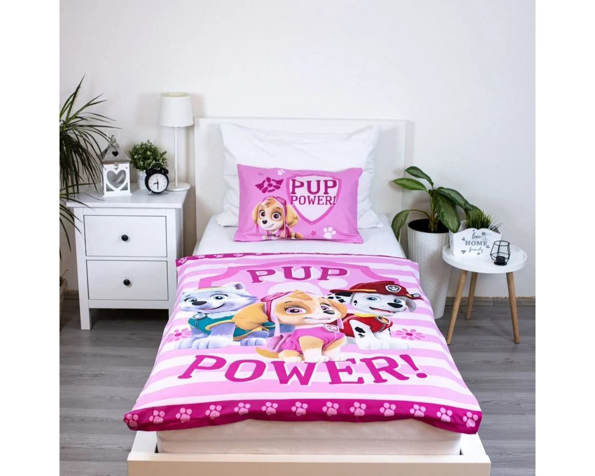 Paw Patrol Bettwäsche Set Kinder 100x135 cm Baumwolle Bunt