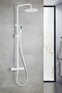 Øresund Duschsystem Sanddorn Weiß Komplettset mit Thermostat Bild 2