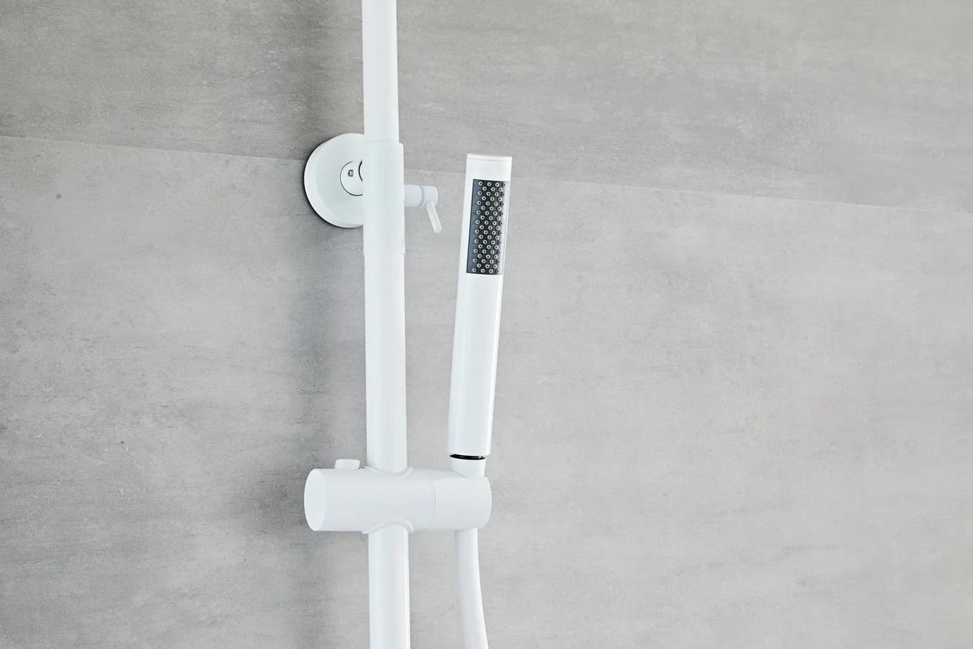 Øresund Duschsystem Sanddorn Weiß Komplettset mit Thermostat - Bild 4