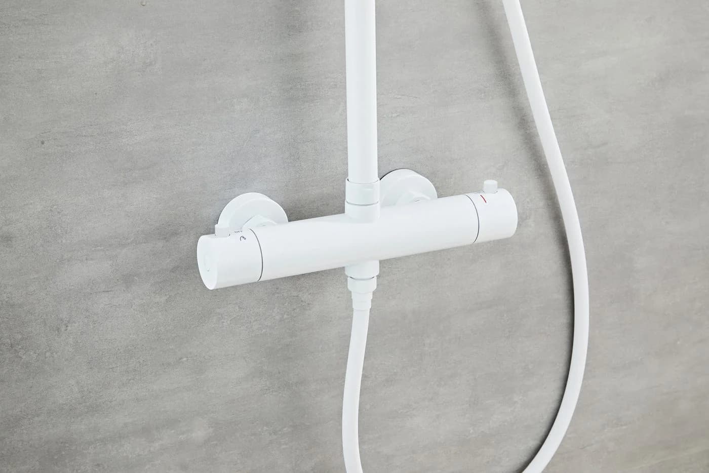 Øresund Duschsystem Sanddorn Weiß Komplettset mit Thermostat - Bild 5