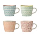 Bloomingville Carla Becher Set Rot 4-teilig Steingut Bild 2