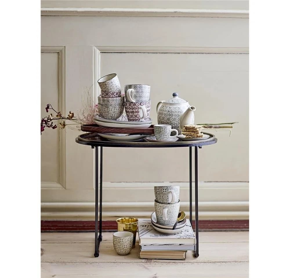 Bloomingville Becher Karine 4er Set Keramik Grün/Lila