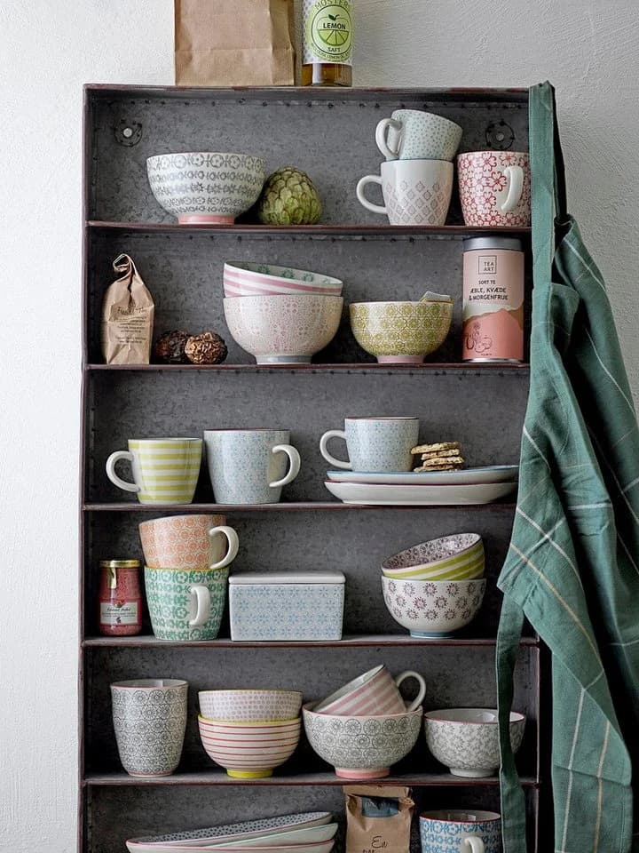 Bloomingville Patrizia Frühstücksteller 3er Set Blau Steingut