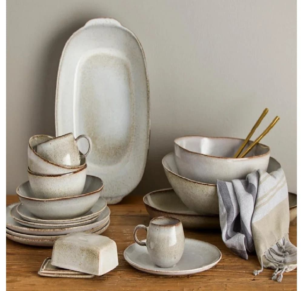 Bloomingville Sandrine Natur Tasse Steingut Beige